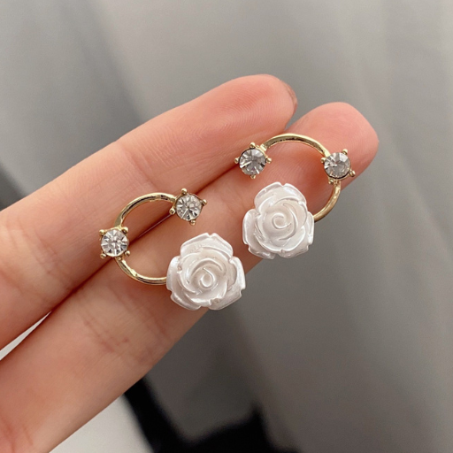 Brinco Flor Rosa Brasca Velavue