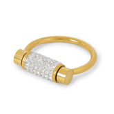 Anel Luma com Zircônia Banhado a Ouro 18k Velavue