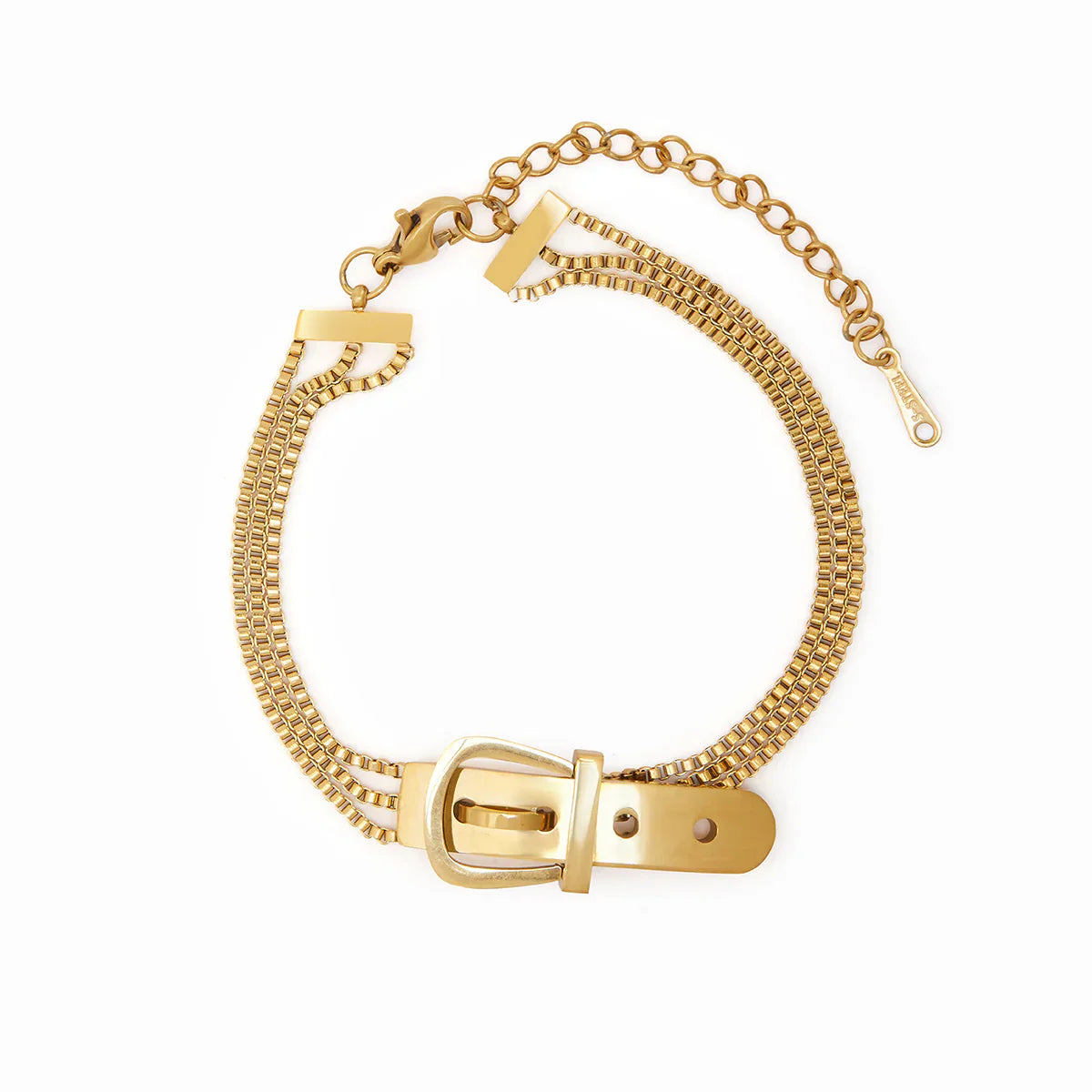 Pulseira com Fivela Banhado a Ouro Velavue