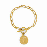 Pulseira 10 Centavos Banhado a Ouro 18k Velavue
