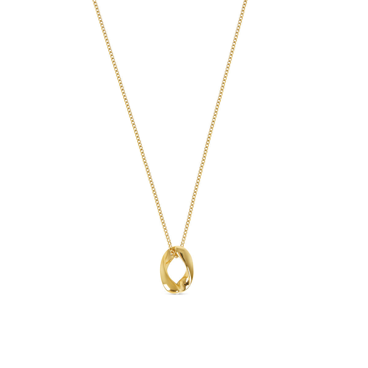 Colar com Pingente Irregular Banhado a Ouro 18K Velavue