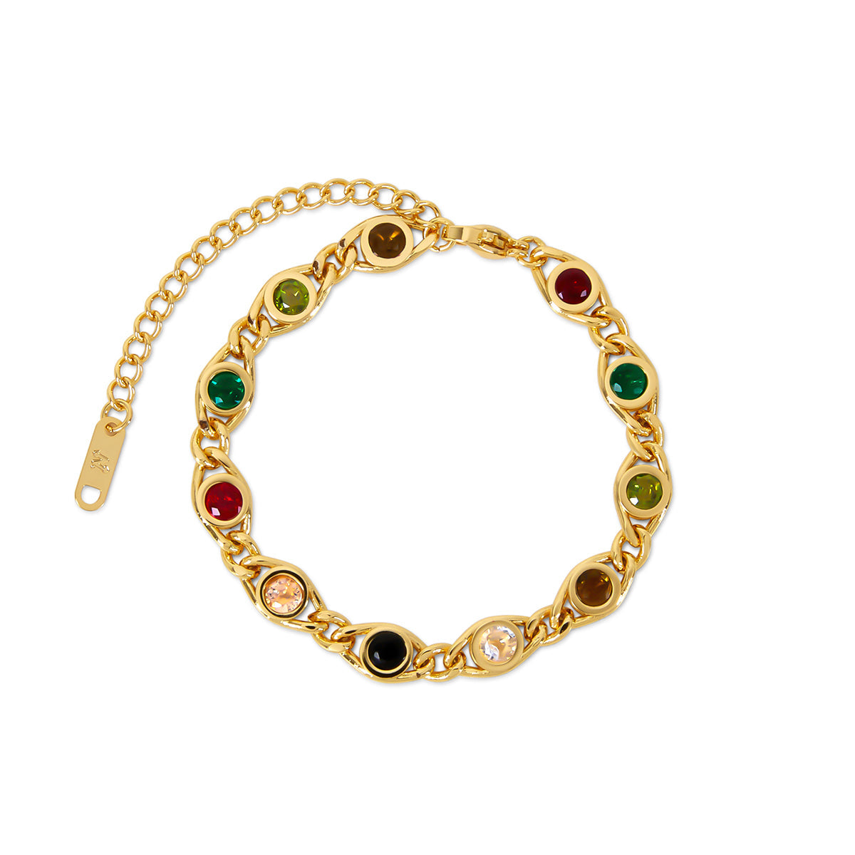 Pulseira Milano com Zircônia Colorida Velavue
