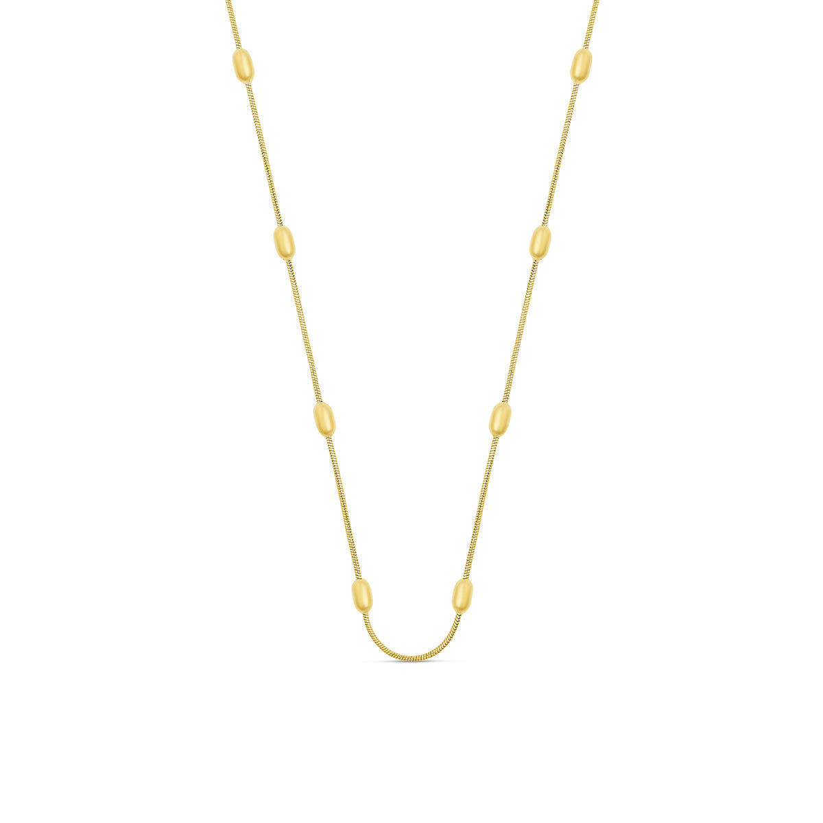 Colar com Detalhes de Bolas Banhado a Ouro 18K Velavue