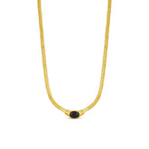 Colar com Pedra de Onix Banhado a Ouro 18K Velavue