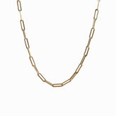 Colar de Corrente de Clipe Banhado a Ouro 18K Velavue