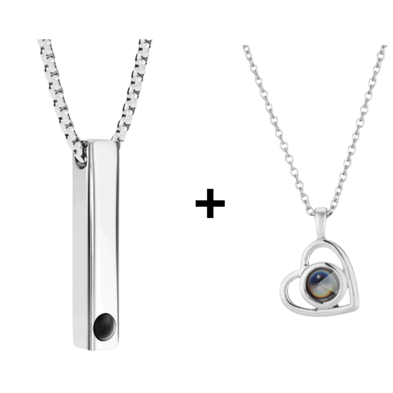 Conjunto Colar Personalizado com Foto Eternize Velavue