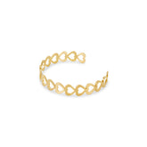 Pulseira Coração Banhado a Ouro 18K Velavue