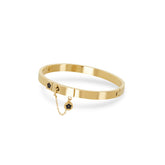 Bracelete Pingente com Flor Banhado a Ouro 18k Velavue