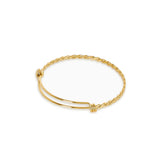 Bracelete Milano Trançado Banhado a Ouro 18k Velavue