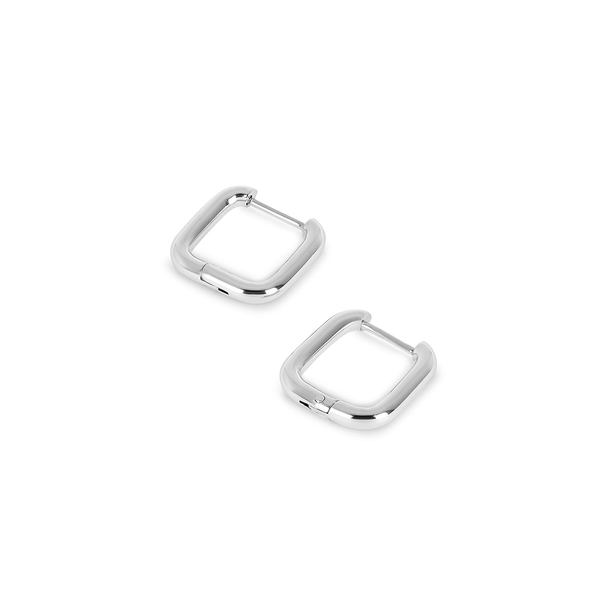 Brinco de Argola Quadrado Prata Velavue