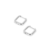 Brinco de Argola Quadrado Prata Velavue