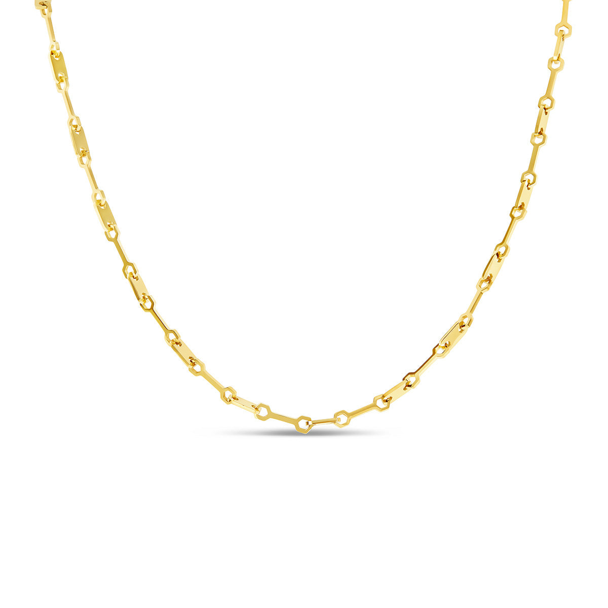 Colar de Corrente de Clip Banhado Ouro 18k Velavue