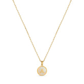Colar de Inicial de Mármore Banhado Ouro 18K Velavue