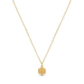 Colar Inicial Hexagonal Banhado a Ouro 18k Velavue