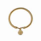 Bracelete com Pingente de São Bento Banhado a Ouro 18k Velavue