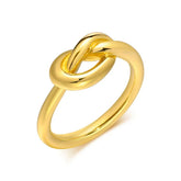 Anel Nó Banhado a Ouro 18k Velavue