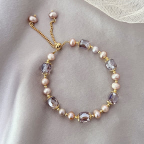 Pulseira de Pérolas de Água Doce Velavue