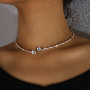 Gargantilha Luxo com Cristais Velavue