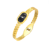 Relógio Fake Feminino Dourado Luxe Velavue