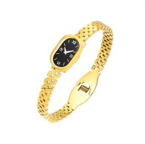 Relógio Fake Feminino Dourado Luxe Velavue