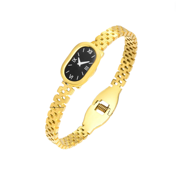 Relógio Fake Feminino Dourado Luxe Velavue