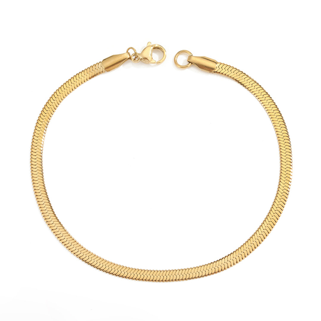 Pulseira Cobra Banhado a Ouro 18k Velavue
