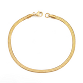 Pulseira Cobra Banhado a Ouro 18k Velavue
