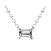 Colar em Prata 925 com Cristal de Zircônia + Brinde Velavue