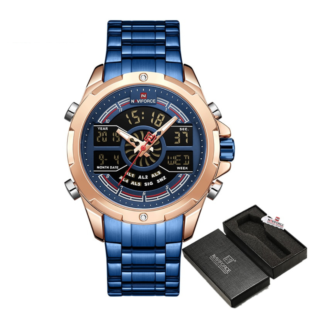 Relógio Naviforce Aeronáutica de Luxo Velavue