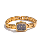 Relógio Fashion Black À Prova D 'Água Banhado a Ouro 18K Velavue