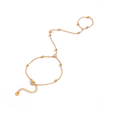 Pulseira de Dedo Coração com Zircônia Banhado a Ouro 18K Velavue