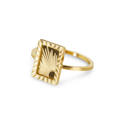 Anel Nascer do Sol Banhado a Ouro 18K Velavue