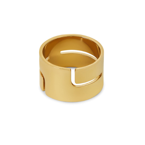 Anel Lavi Banhado a Ouro 18k Velavue