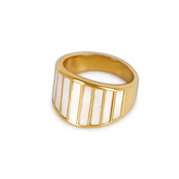 Anel Roma Banhado a Ouro 18k Velavue