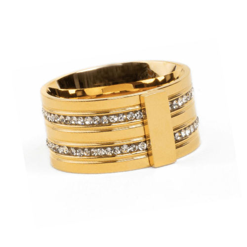 Anel Florence Banhado a Ouro 18K Velavue