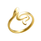 Anel Cobra Banhado a Ouro 18k Velavue