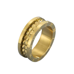 Anel Coliseu Banhado a Ouro 18K Velavue