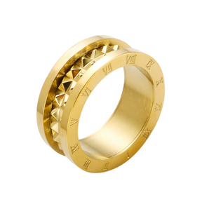 Anel Coliseu Banhado a Ouro 18K Velavue