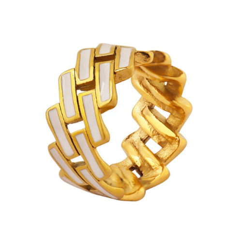 Anel Lazur Banhado a Ouro 18k Velavue