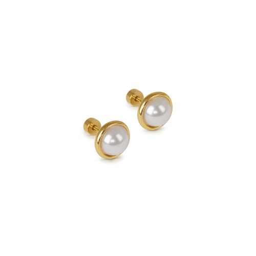Brincos de Pérola Banhado a Ouro 18K Velavue