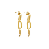 Brinco em Elos Banhado a Ouro 18k Velavue