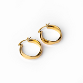 Brincos Argola Dupla Banhados a Ouro 18K Velavue