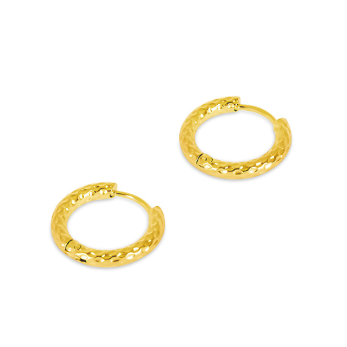 Brincos Mirage Texturizados Banhado a Ouro 18K Velavue