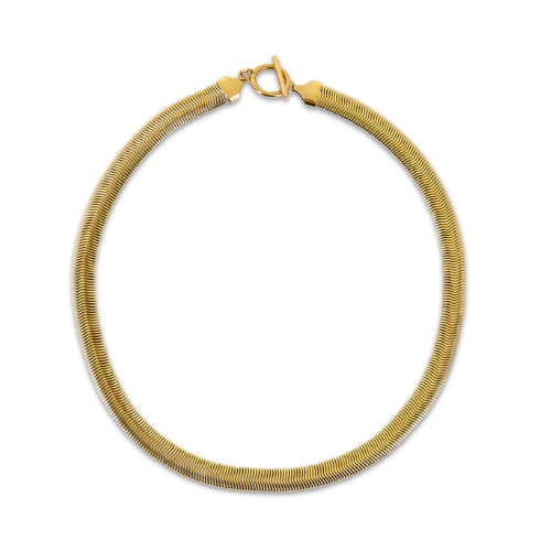 Colar Malha Grossa Banhado a Ouro 18k Velavue