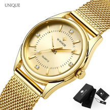 Relógio Feminino Luxury Banhado a Ouro 18k Velavue