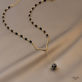 Colar com Cristais de Zircônia Negra Velavue