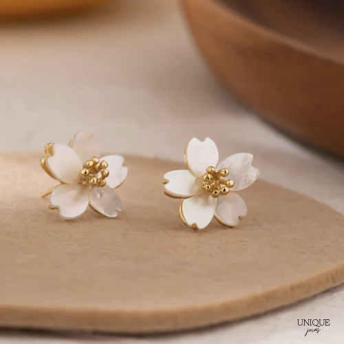 Brinco Dourado Flor Velavue