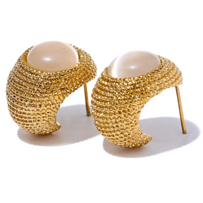 Brinco Texturizado Dourado Velavue