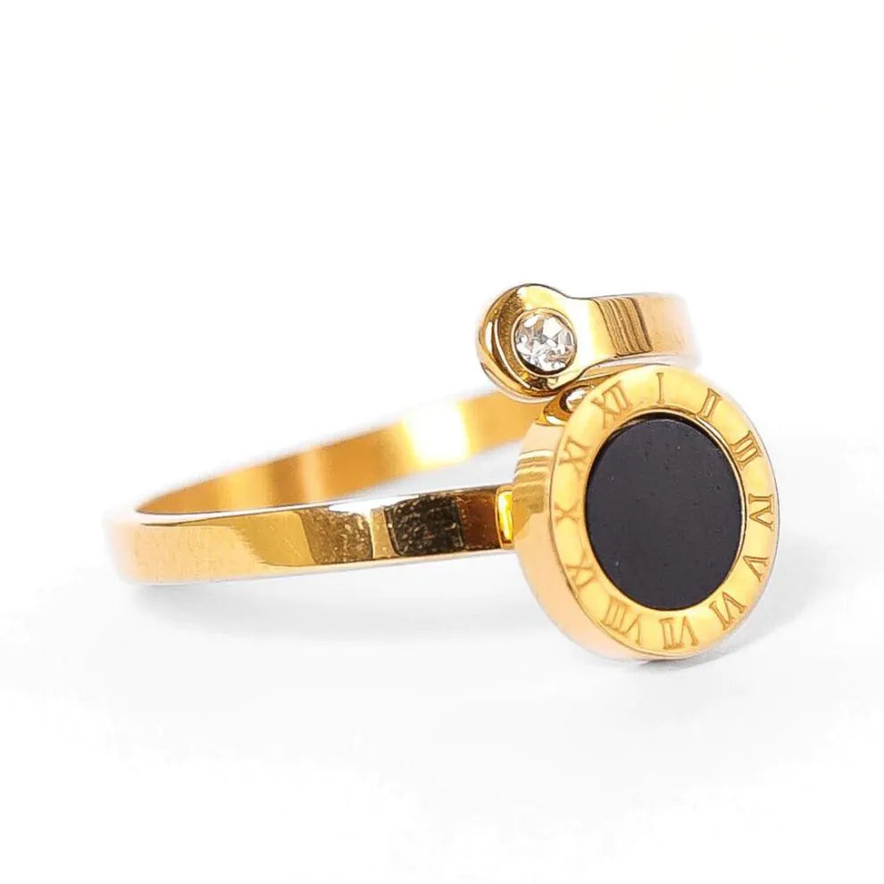 Anel 2 Pontas Banhado a Ouro 18K Velavue
