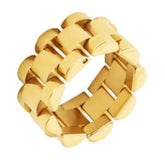 Anel Elos de Relógios Banhado a Ouro 18k Velavue
